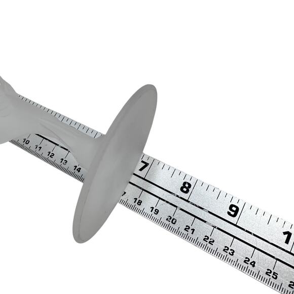 Sasaki Wings Crystal Wine Glasses 7" White Design Elegant Glassware Set of 4 - Picture 8 of 8